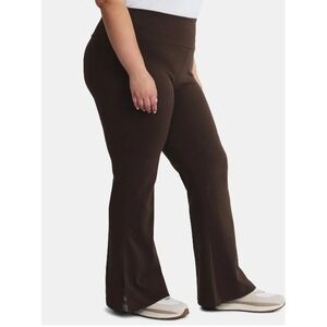 New Terra & Sky High Rise Fitted Leggings‎ Plus colour Chocolate Fudge Sz 4X
